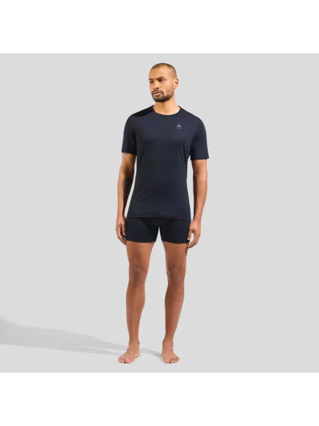 Koszulka z krótkim rękawem ODLO Merino BL Top Crew Neck S/S XL czarna