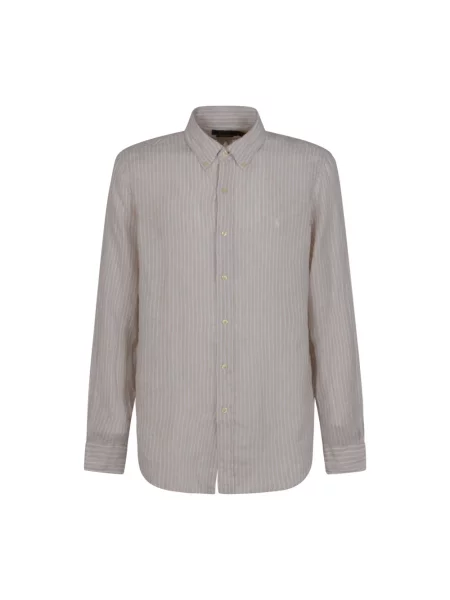 Koszula casualowa o kroju regular fit z czystego lnu Polo Ralph Lauren beżowa