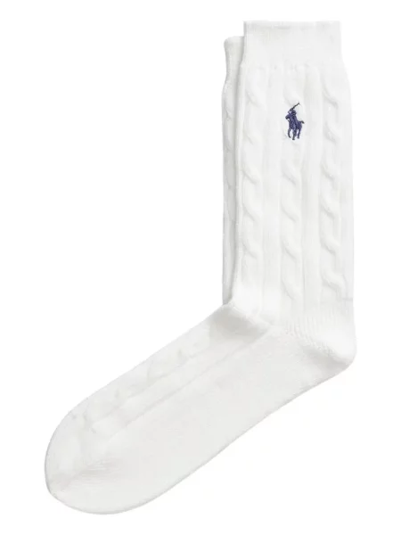 Fular Polo Ralph Lauren plisat tricotate cu imagine albastru