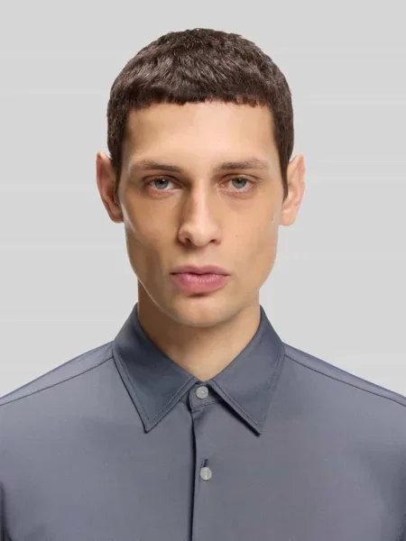 Koszula biznesowa w kroju slim fit z kołnierzykiem kent model ROAN' Boss