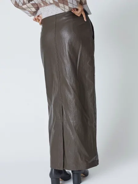 Co'couture Fustă Gitt închis maro