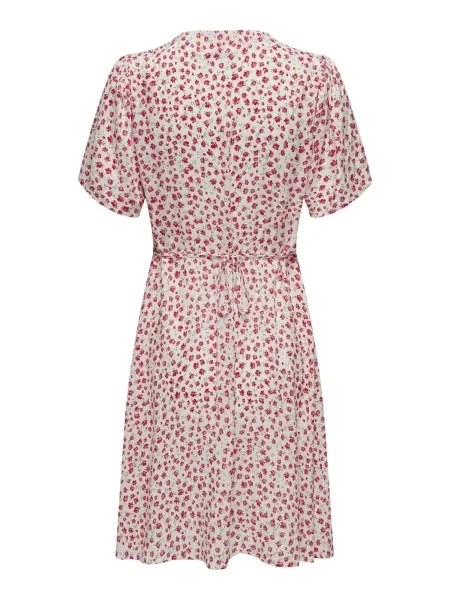 ONLY Rochie tip bluză OnlEvida albastru / roșu alb