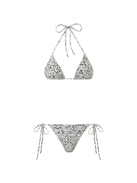 Bikini Reina Olga cu buline alb
