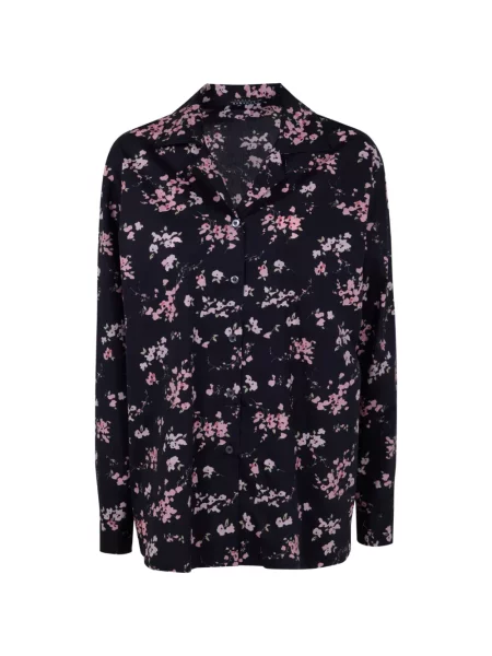Cămașă Laura Urbinati cu model floral negru