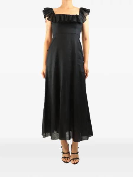 Rochie midi Zimmermann cu volane negru