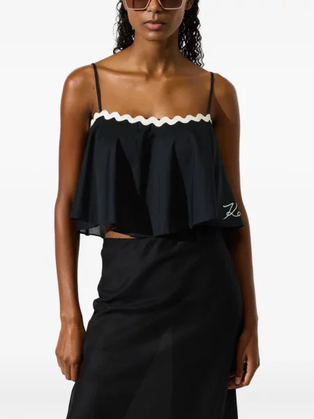 Cropp top Karl Lagerfeld negru