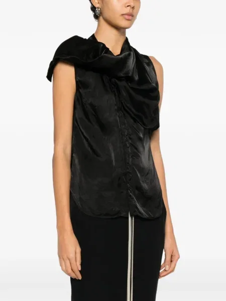 Top Rick Owens drapat negru