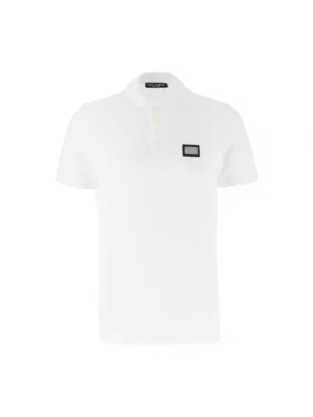 Koszulka polo Dolce And Gabbana biała