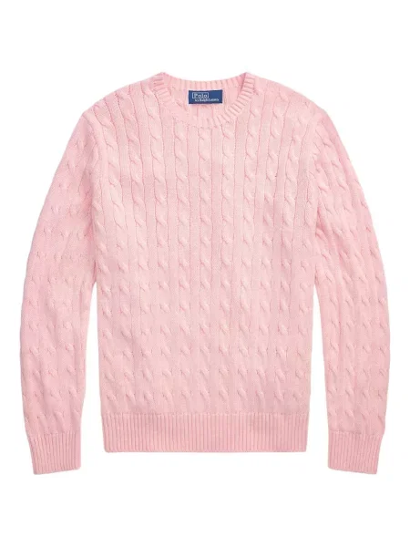 Prugasta majica Polo Ralph Lauren s printom s okruglim izrezom zelena