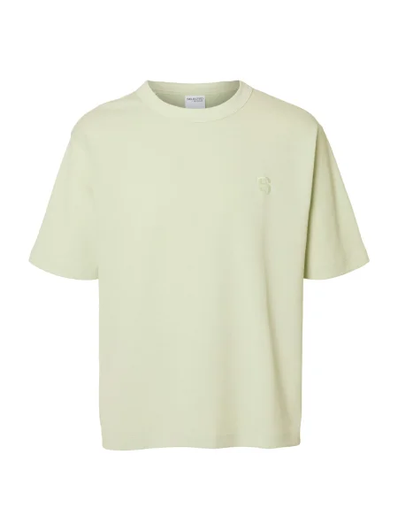 SELECTED Tricou SLHChester pastel verde