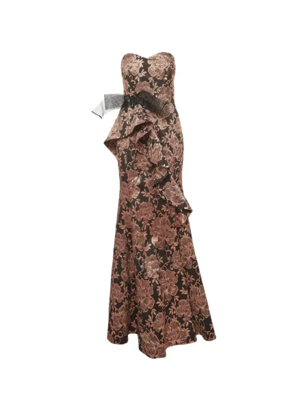 Rochie maxi Badgley Mischka cu funde negru