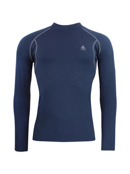 Tricou mânecă lungă Peak Mountain albastru