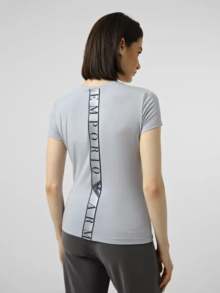 Футболка Ea7 голубая