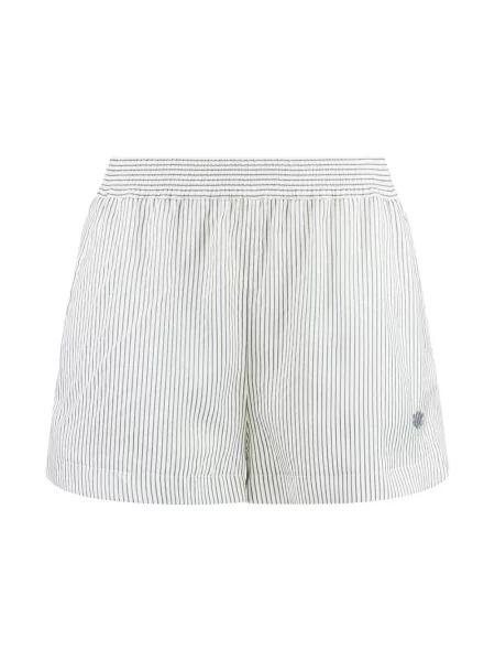 Szorty Stella Mccartney w paski z paskiem szare