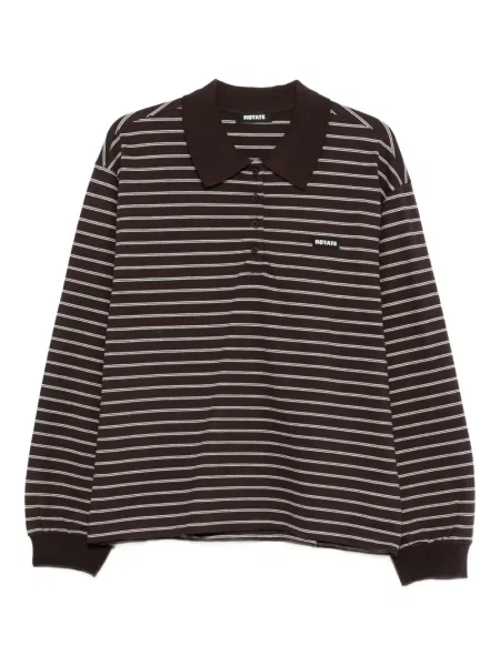 Lung tricou polo Rotate Birger Christensen maro