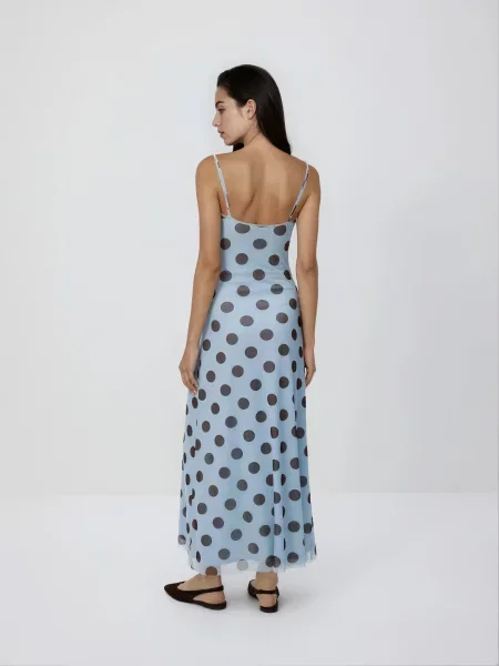 Reserved Сукня в горошок світло-блакитний блакитна