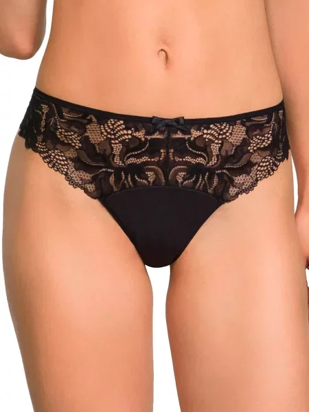 Кружевные трусики бразилиана білі