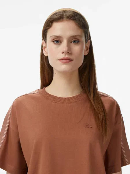 Футболка Lacoste коричнева