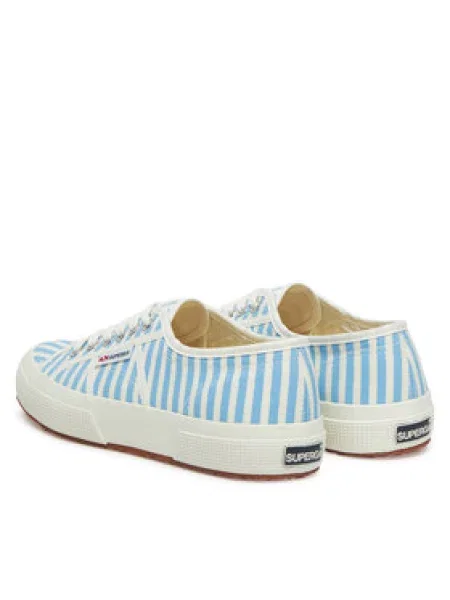 Tenis superge Superga s črtami s potiskom črna