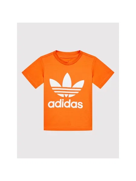 Adidas T-Shirt Trefoil Regular Fit πορτοκαλί