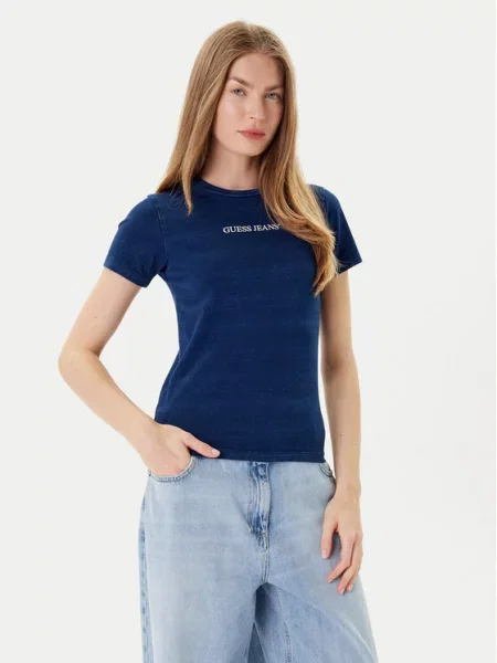 Guess Jeans T-Shirt Granatowy