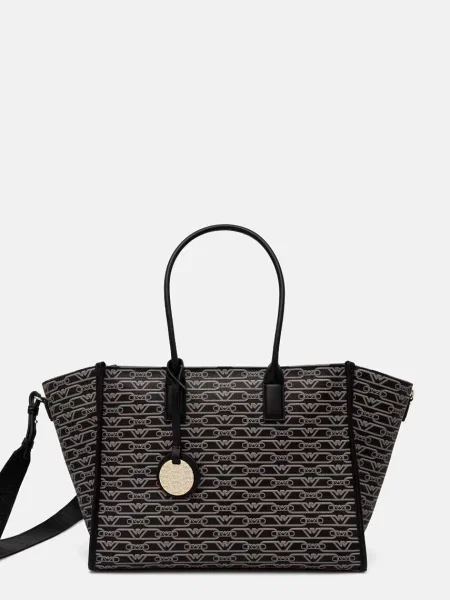 Geantă shopper Emporio Armani negru