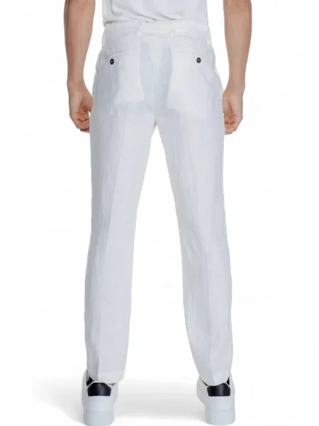 Pantaloni Borghese de in alb