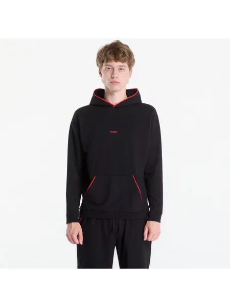 Hanorac cu glugă Hugo Boss negru