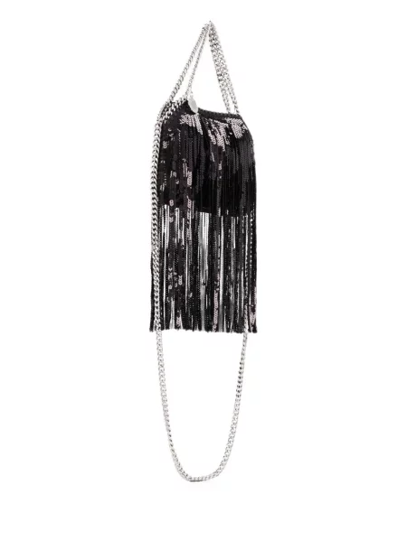 Kabelka Stella Mccartney s flitry černá