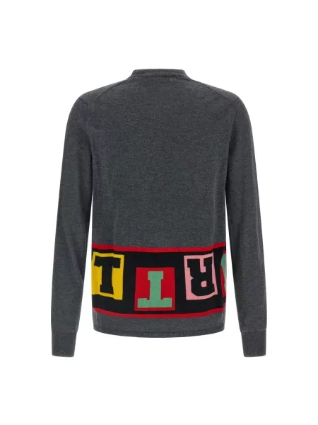 Sweter Comme Des Garcons wełniany szary