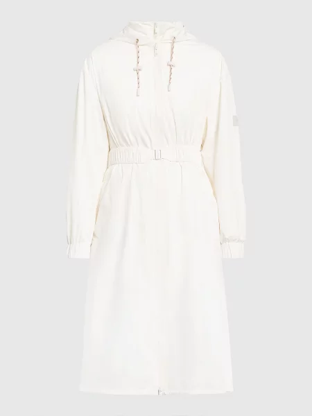 Плащ з логотипом Yves Salomon Army бежевий