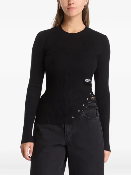 Pulover Karl Lagerfeld Jeans negru