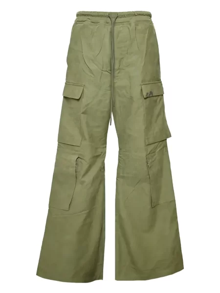 Zvonové cargo kalhoty Readymade zelené