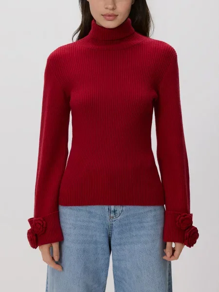 Reserved Водолазка з аплікацією червоний