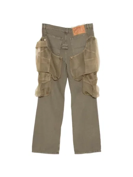 Pantaloni cargo Magliano din tul verde