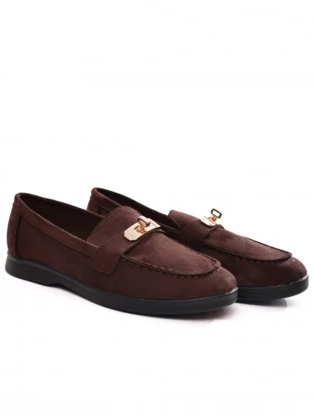 Туфлі STREAM штучна замша коричневий