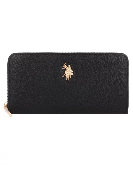 U.S. POLO ASSN. Portofel Jones auriu negru