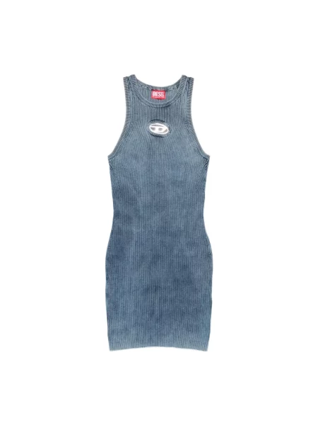 Sukienka midi Diesel do kolan niebieska