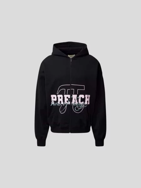 Bluza rozpinana o kroju oversized z nadrukiem z logo Preach