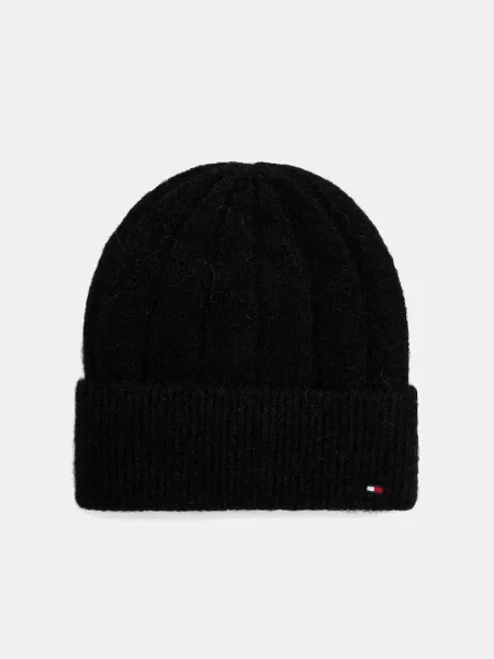 Kapa s dodatkom vune Tommy Hilfiger crna