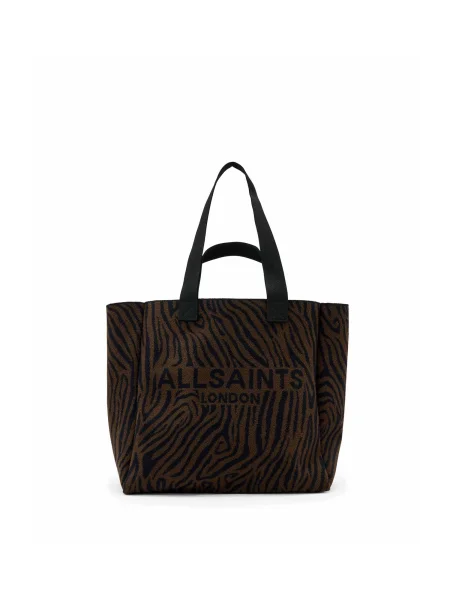 AllSaints Nakupovalna torba IZZY rjava črna