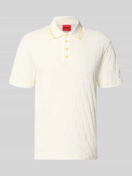 Koszulka polo o kroju regular fit z czystej bawełny model DUNIK' Hugo białe