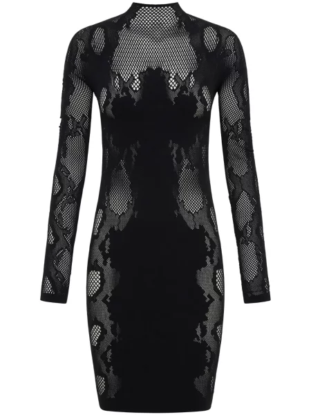 Rochie Dion Lee transparente din dantelă negru