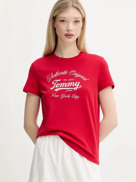 Tommy Jeans Tričko červené