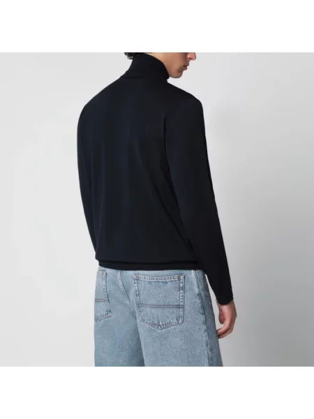 Sweter Roberto Collina niebieski