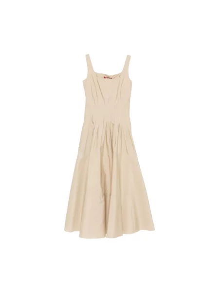 Sukienka midi Max Mara Studio beżowa