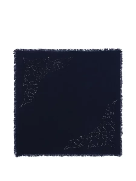 Fular Zadig&voltaire cu franjuri albastru