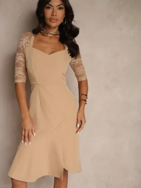 Rochie Natileira bej