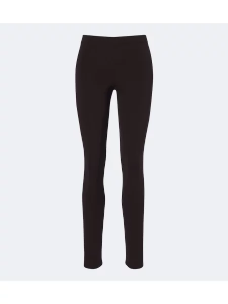 Leggings Sportmax din jerseu maro