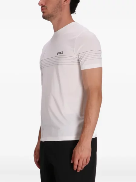 Tricou Boss cu dungi alb